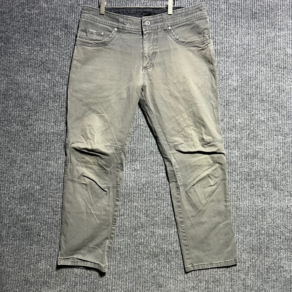 Kuhl Kanvus Jean Mens 36x30 Gray Canvas Hiking Utility Workwear Pants Articulate